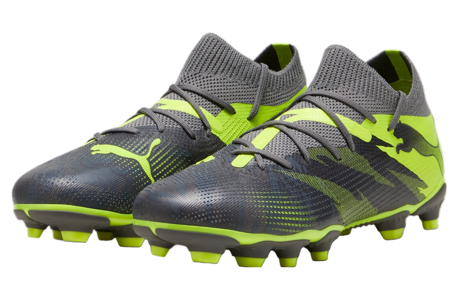 Puma Future 7 Match Rush GS FG/AG Strong Gray / Cool Dark Gray