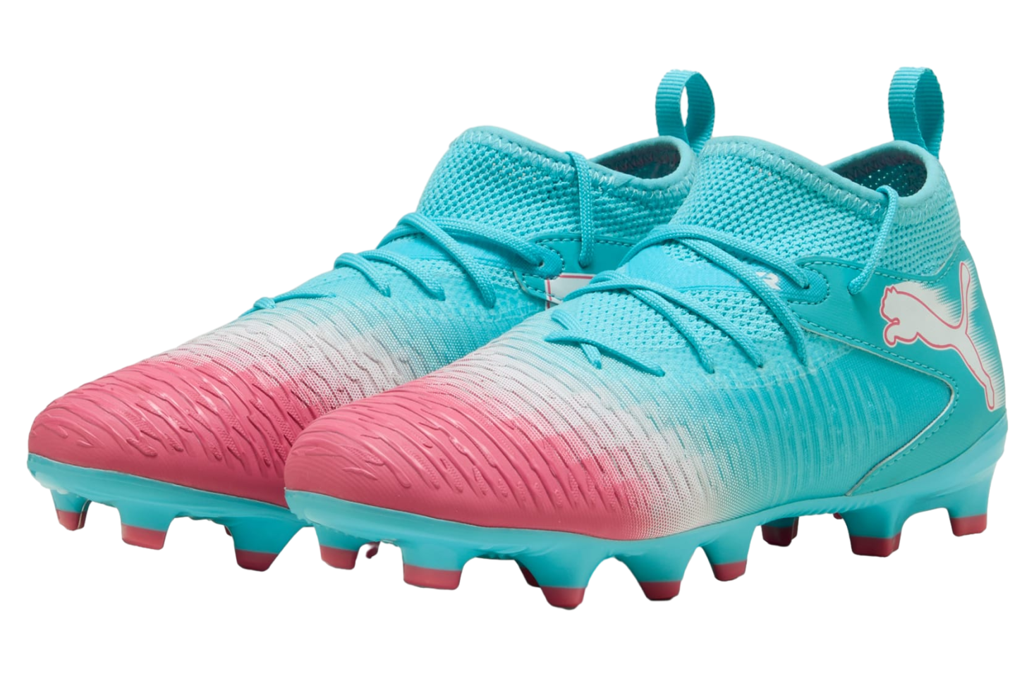 Puma Future 8 Match TT ホワイト/ピンク/ブルー Puma Future 8 Match TT Turf Soccer Cleat - Hero Blue/White
