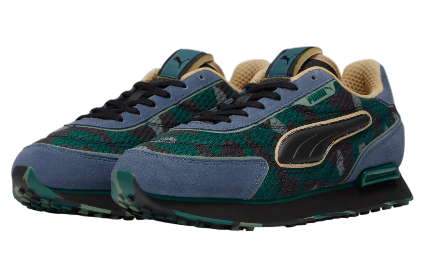 Puma Future Rider Concrete Camo Inky Blue / Black