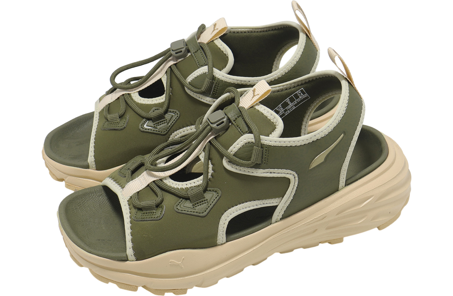 Puma Hypnotic Sandal Olive Green / Beige
