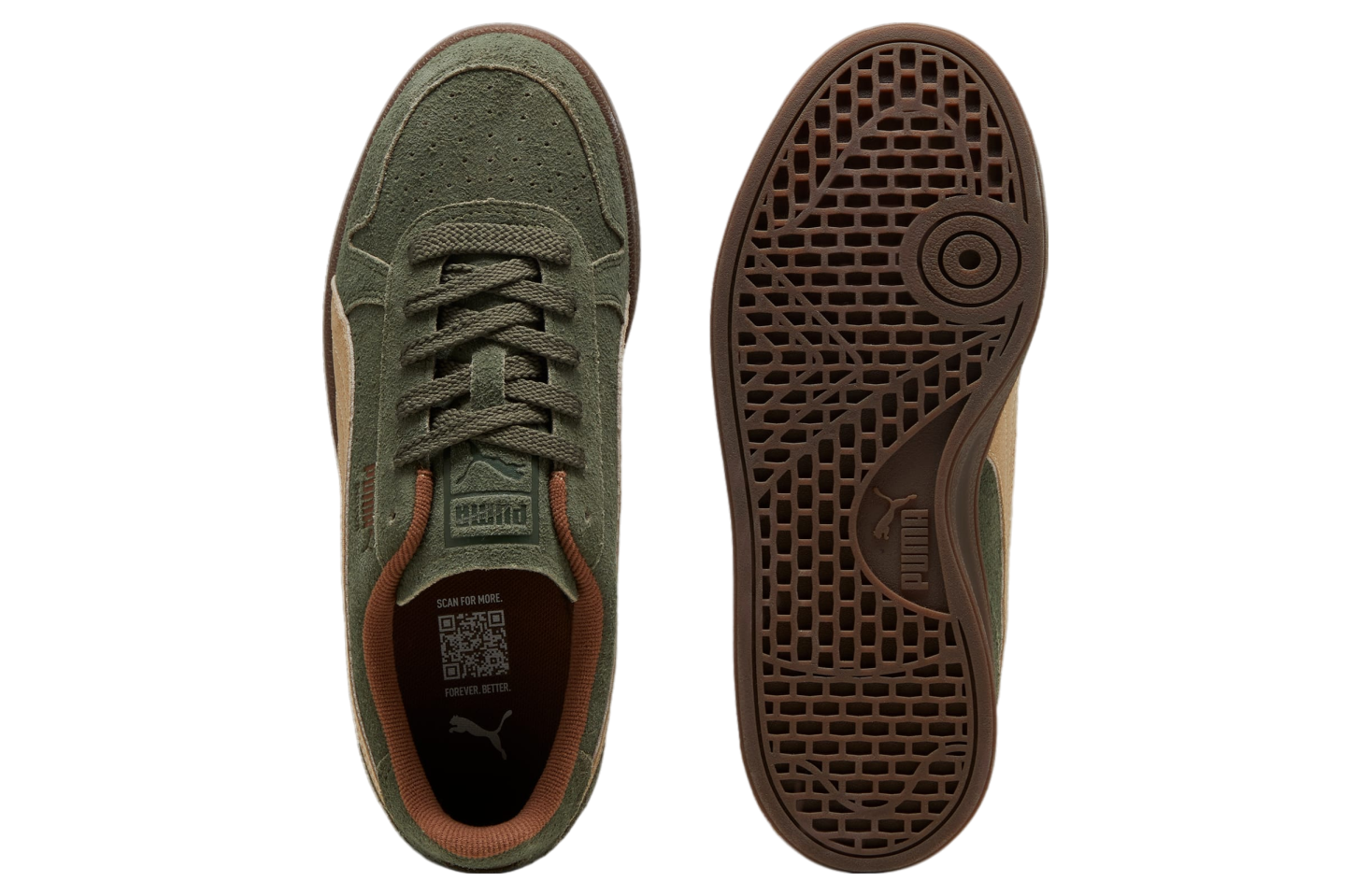 Puma Indoor R-suede Dark Olive / Haute Coffee