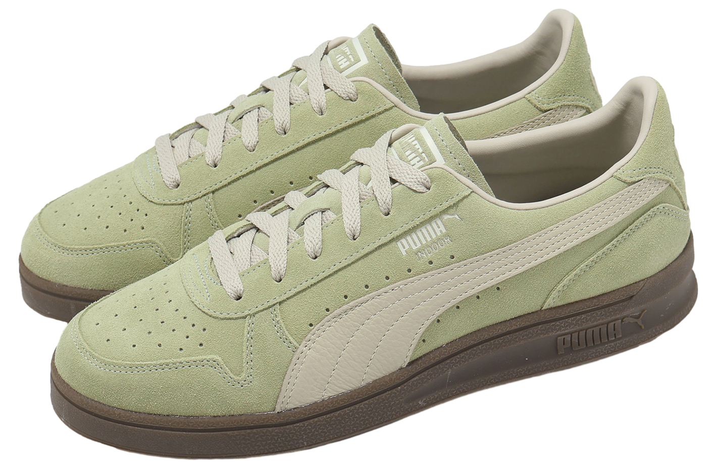 Puma Indoor Soft Green / Brown