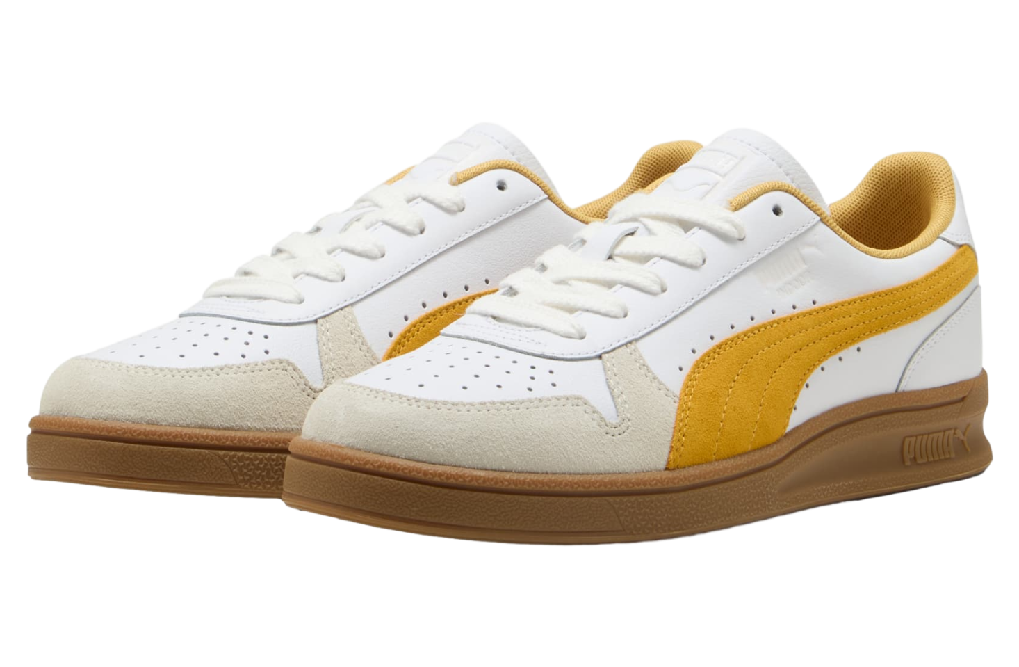 Puma Indoor White / Archive Gold