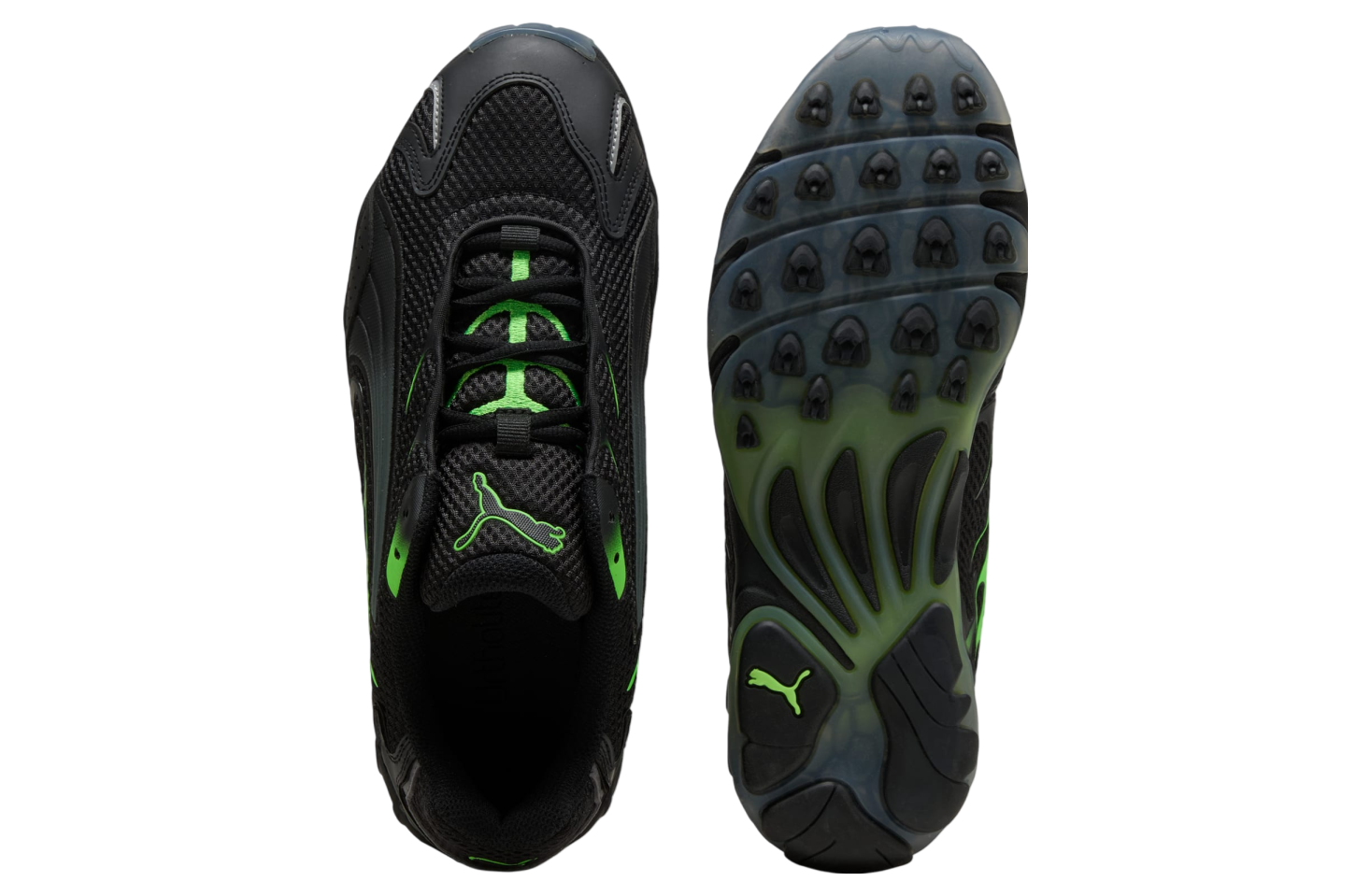 Puma Inhale Black / Green Glare