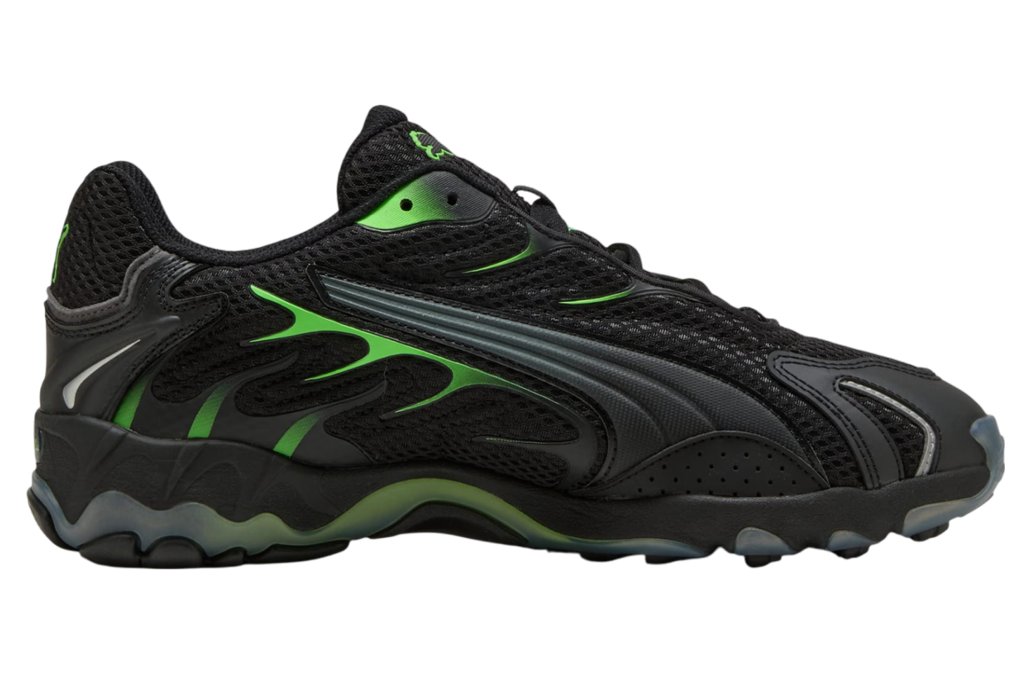 Puma Inhale Black / Green Glare