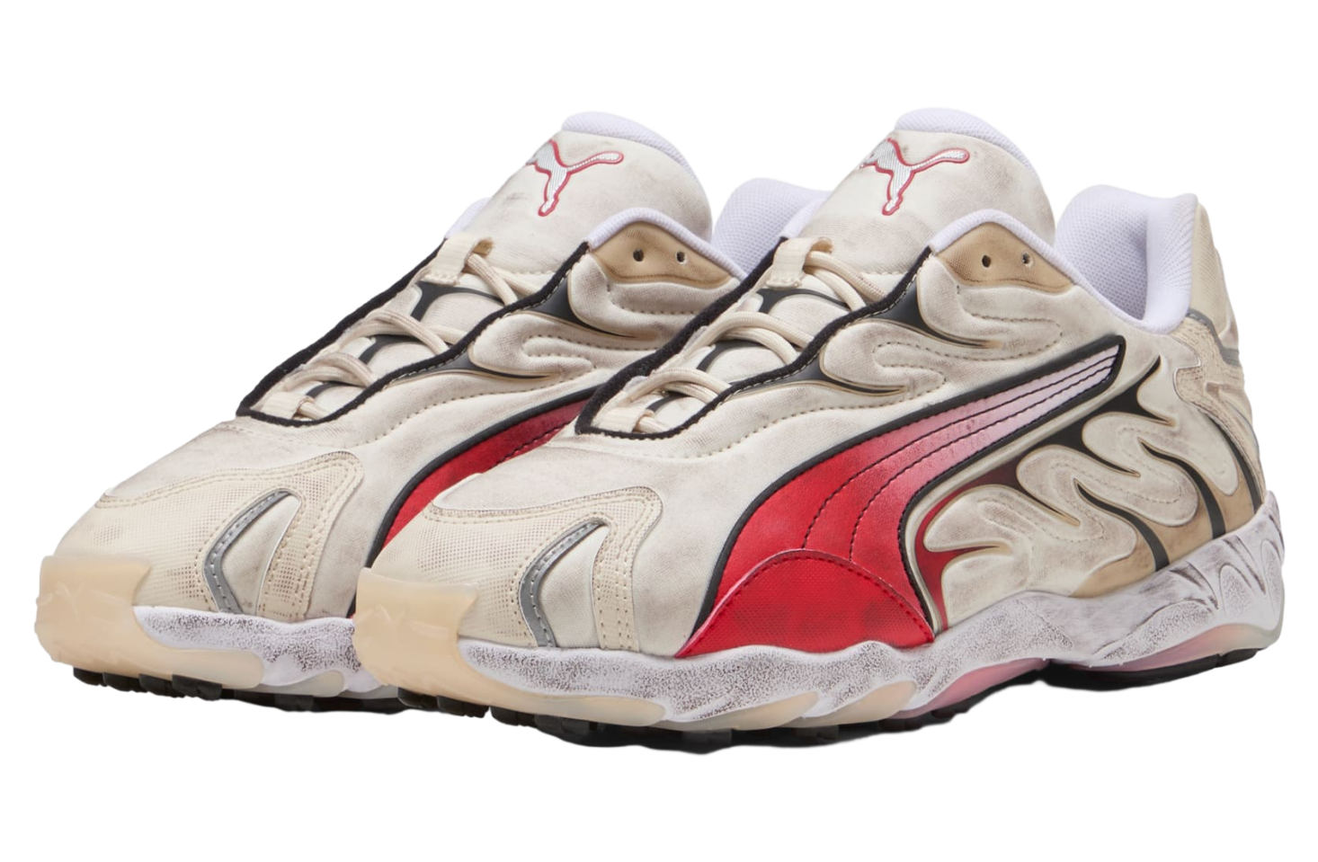Puma Inhale Distressed Alpine Snow / For All Time Red