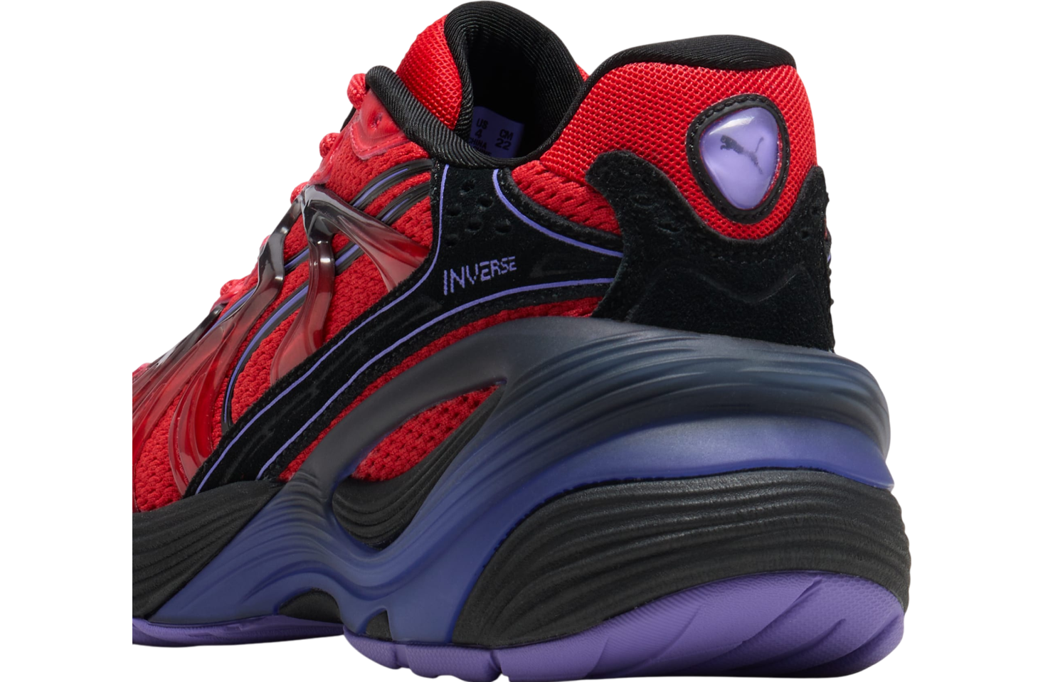 Puma Inverse Big Kids Rev Red / Dark Amethyst