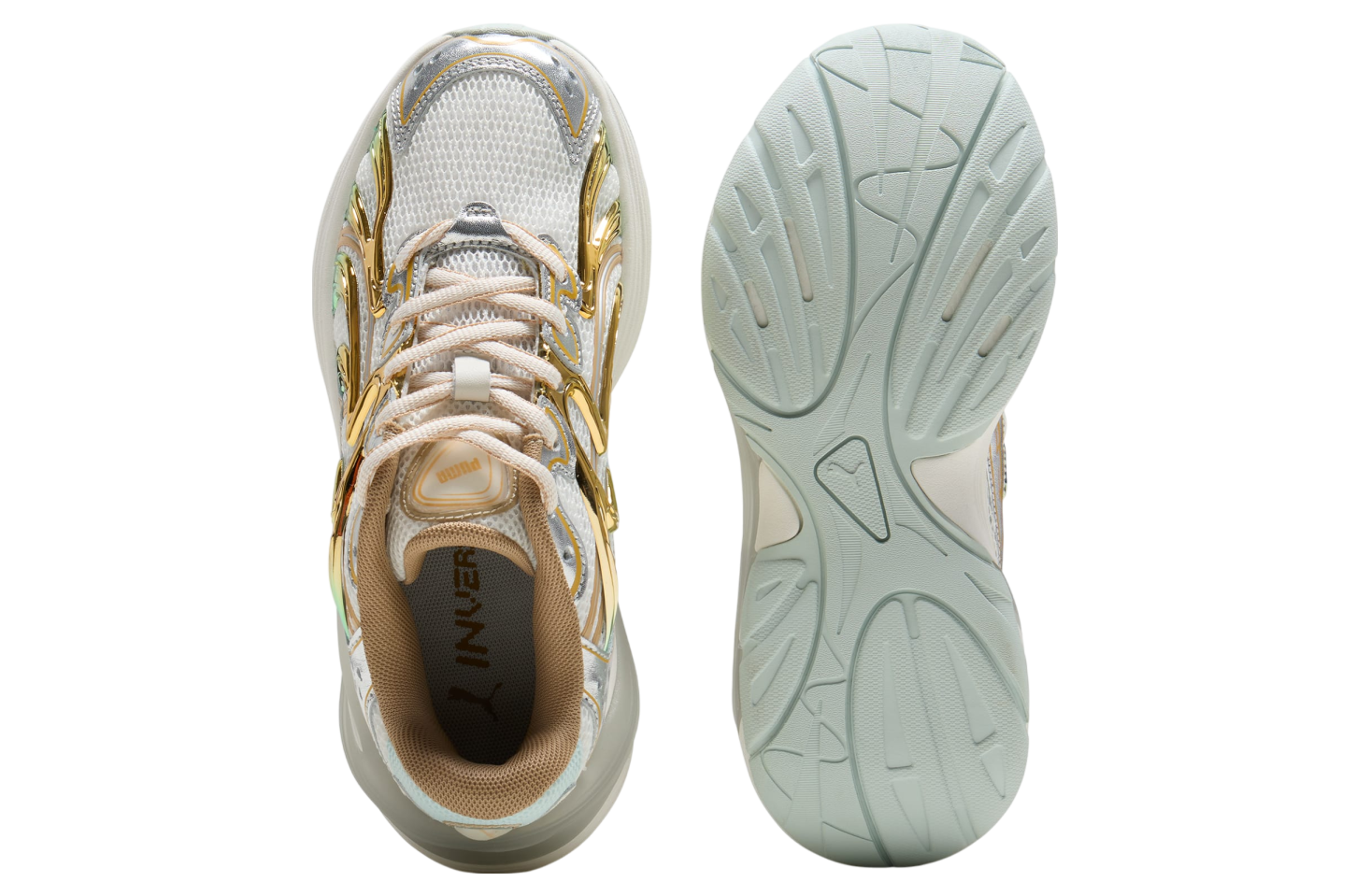 Puma Inverse Shimmer Warm White / Archive Gold