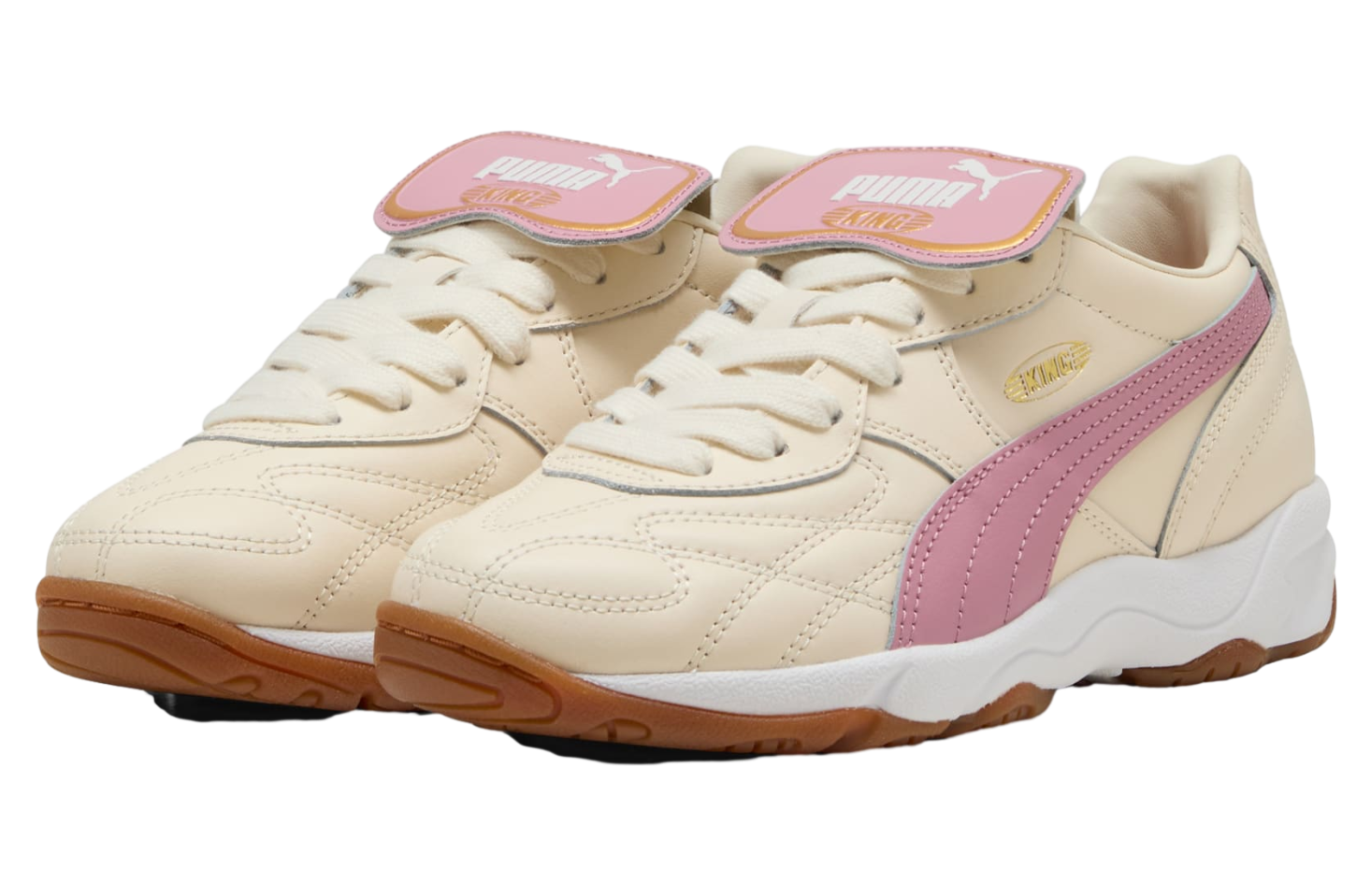 Puma King Indoor Gs Alpine Snow / Poised Pink