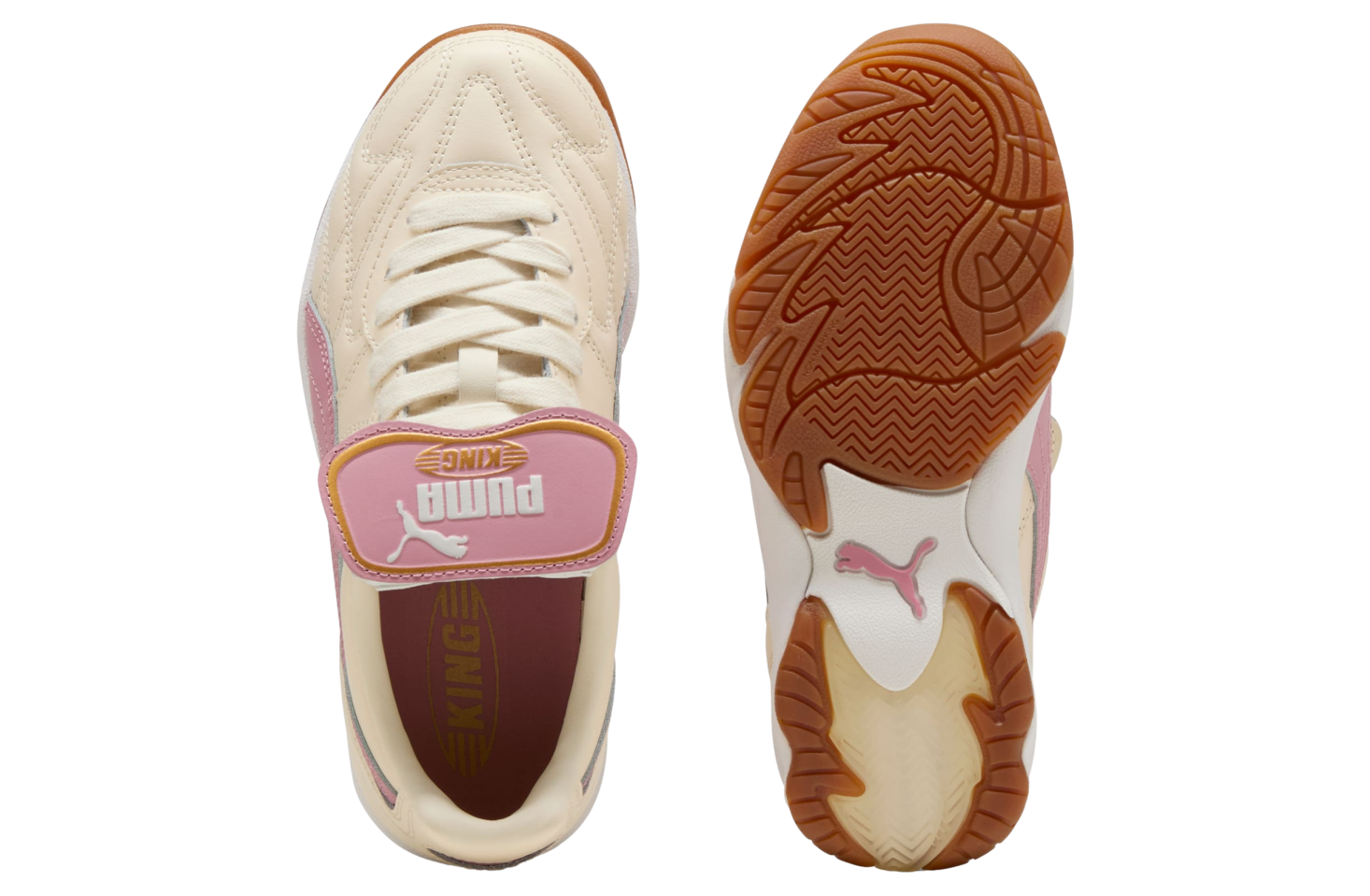 Puma King Indoor Gs Alpine Snow / Poised Pink