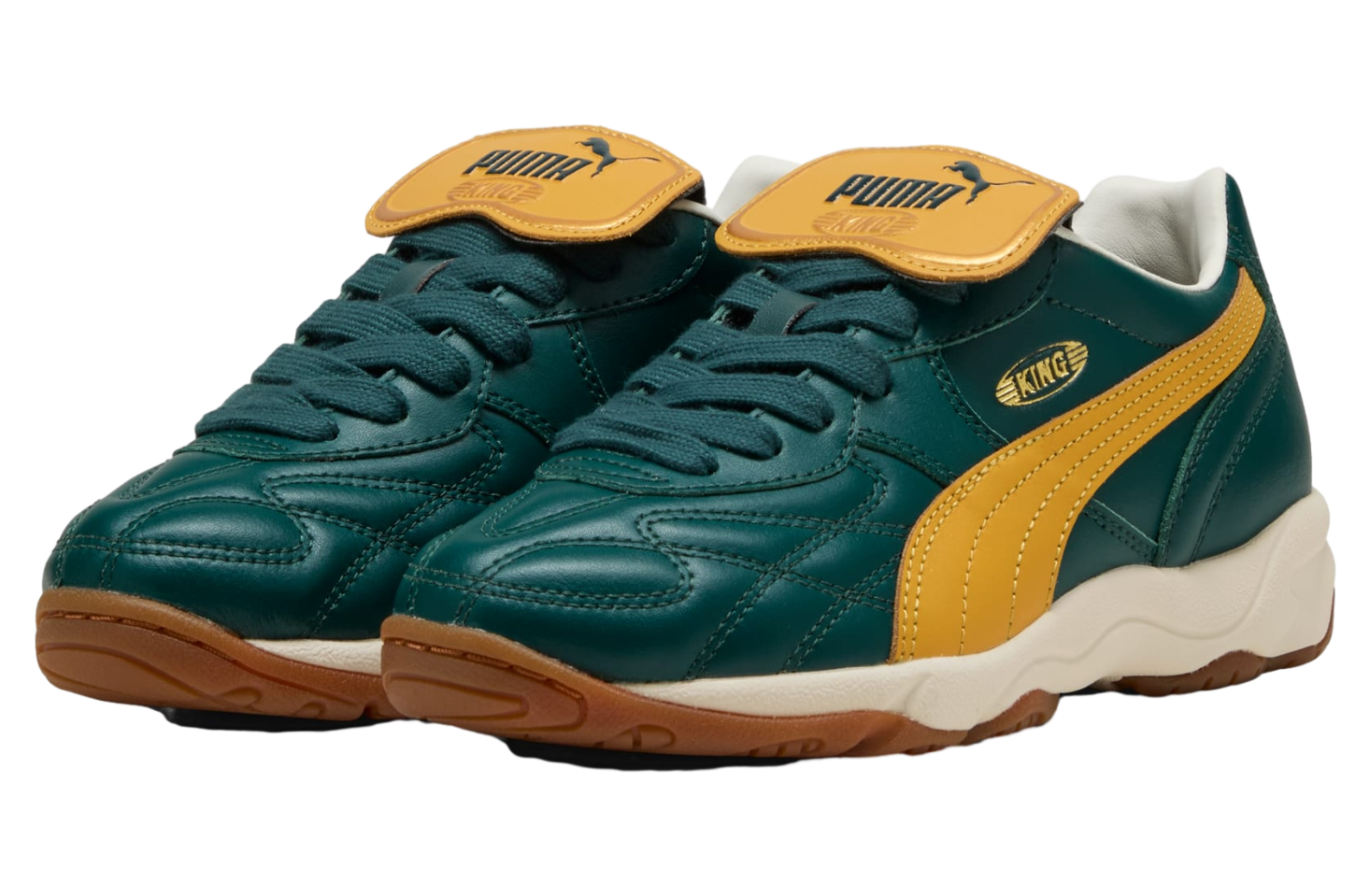 Puma King Indoor GS Green Terrain / Archive Gold