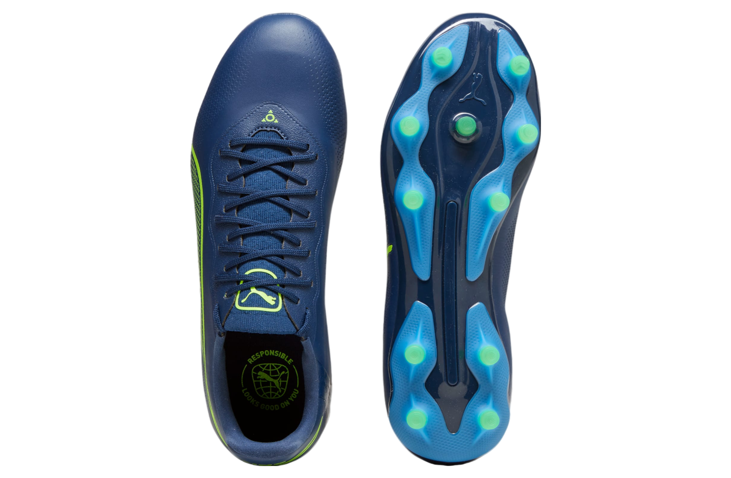 Puma King Pro FG/AG Persian Blue / Pro Green