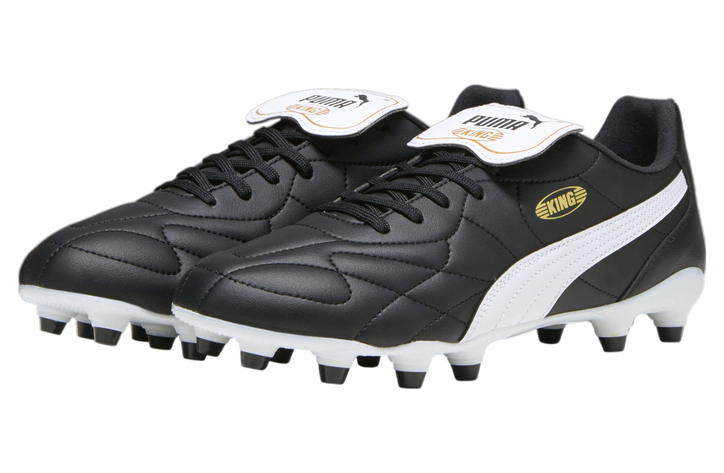 Puma King Top FG/AG Black / White