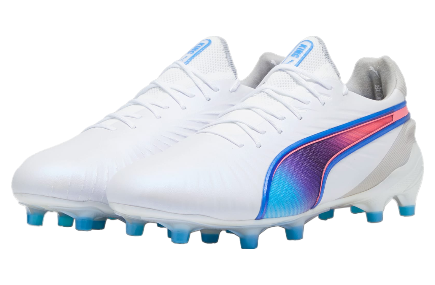 Puma King Ultimate FG/AG White / Bluemazing