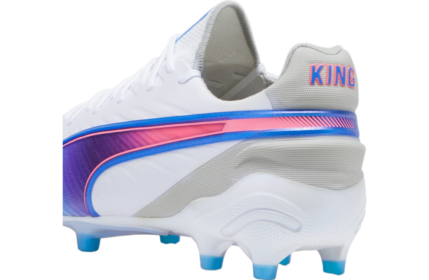 Puma King Ultimate FG/AG White / Bluemazing