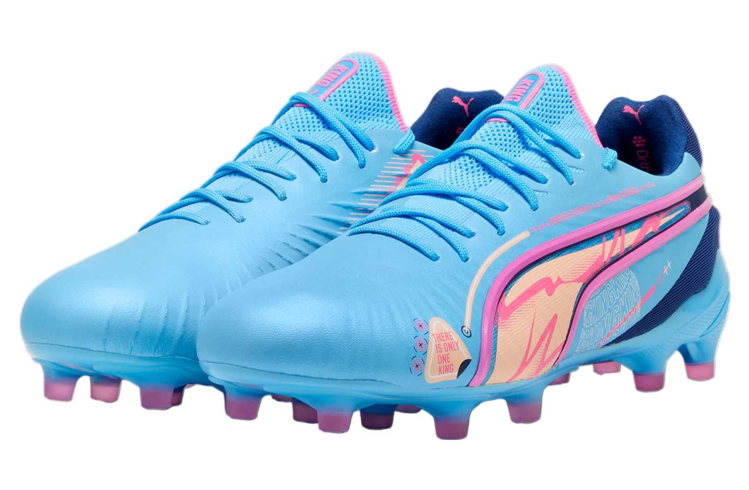 Puma King Ultimate Volume Up FG/AG Luminous Blue / Poison Pink