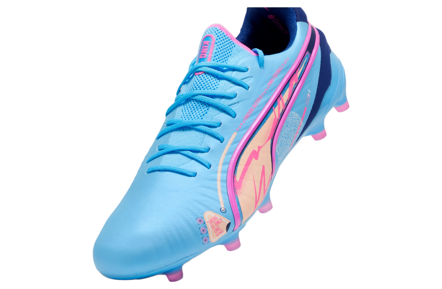 Puma King Ultimate Volume Up FG/AG Luminous Blue / Poison Pink