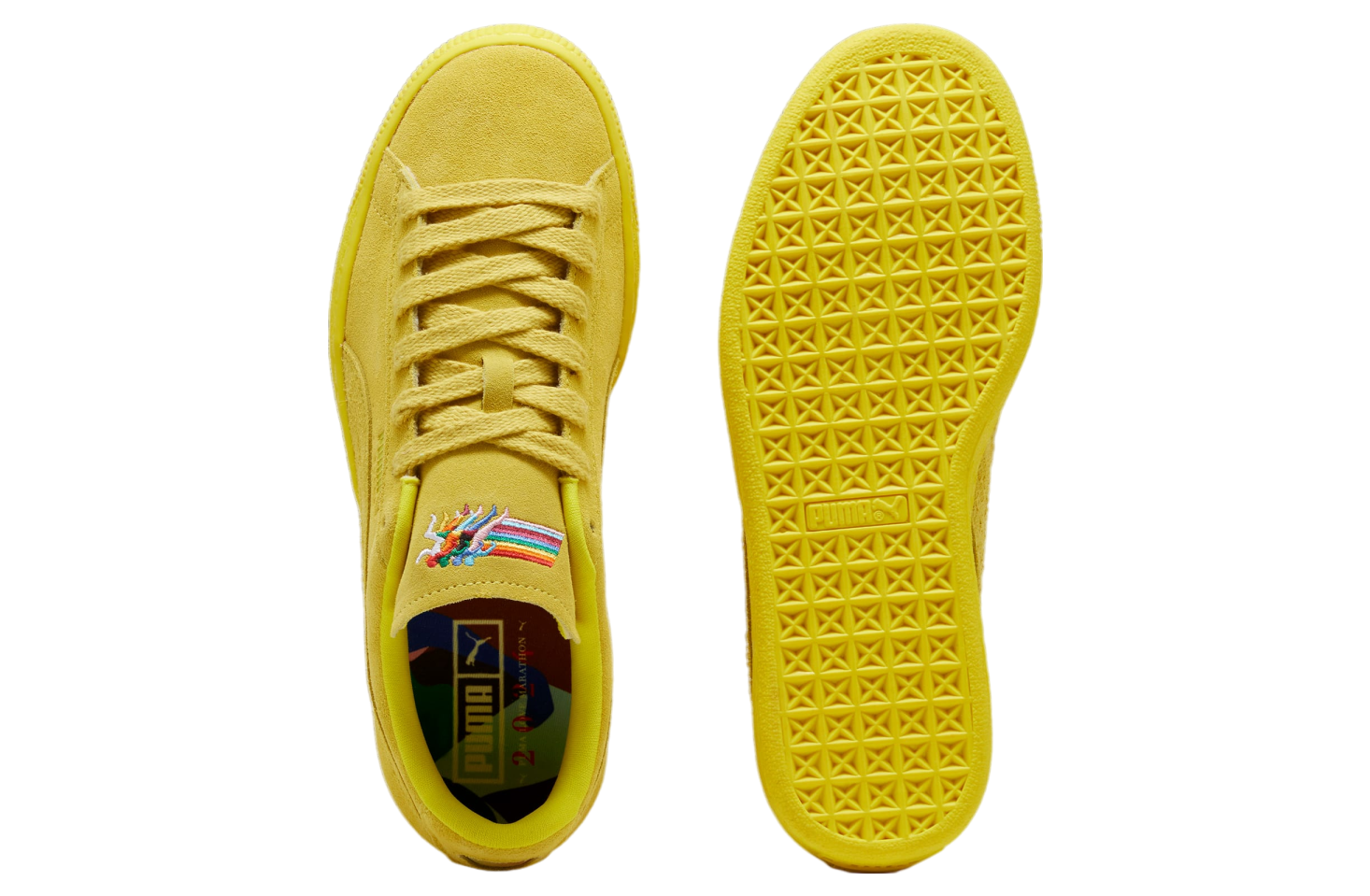 Puma Love Marathon Suede Court Yellow