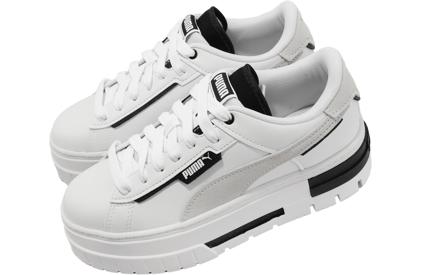 A　ブラック×ホワイトスチュ Puma Mayze Crashed WMNS White / Black - Aug 2023 - 39249502