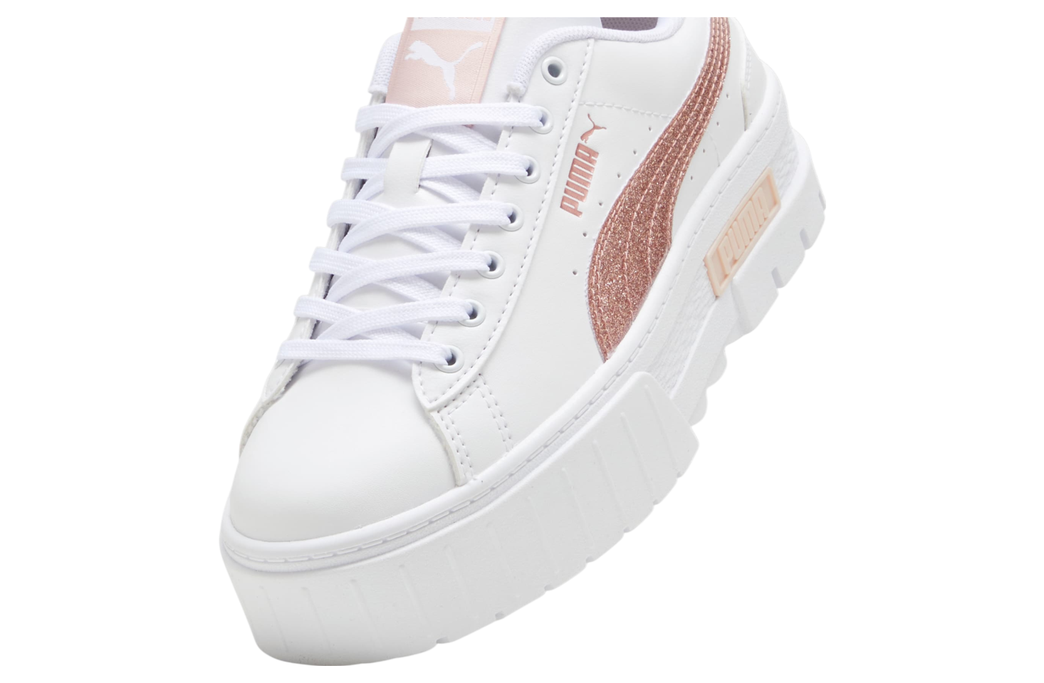 Puma Mayze Glitter Gs White / Rose Gold
