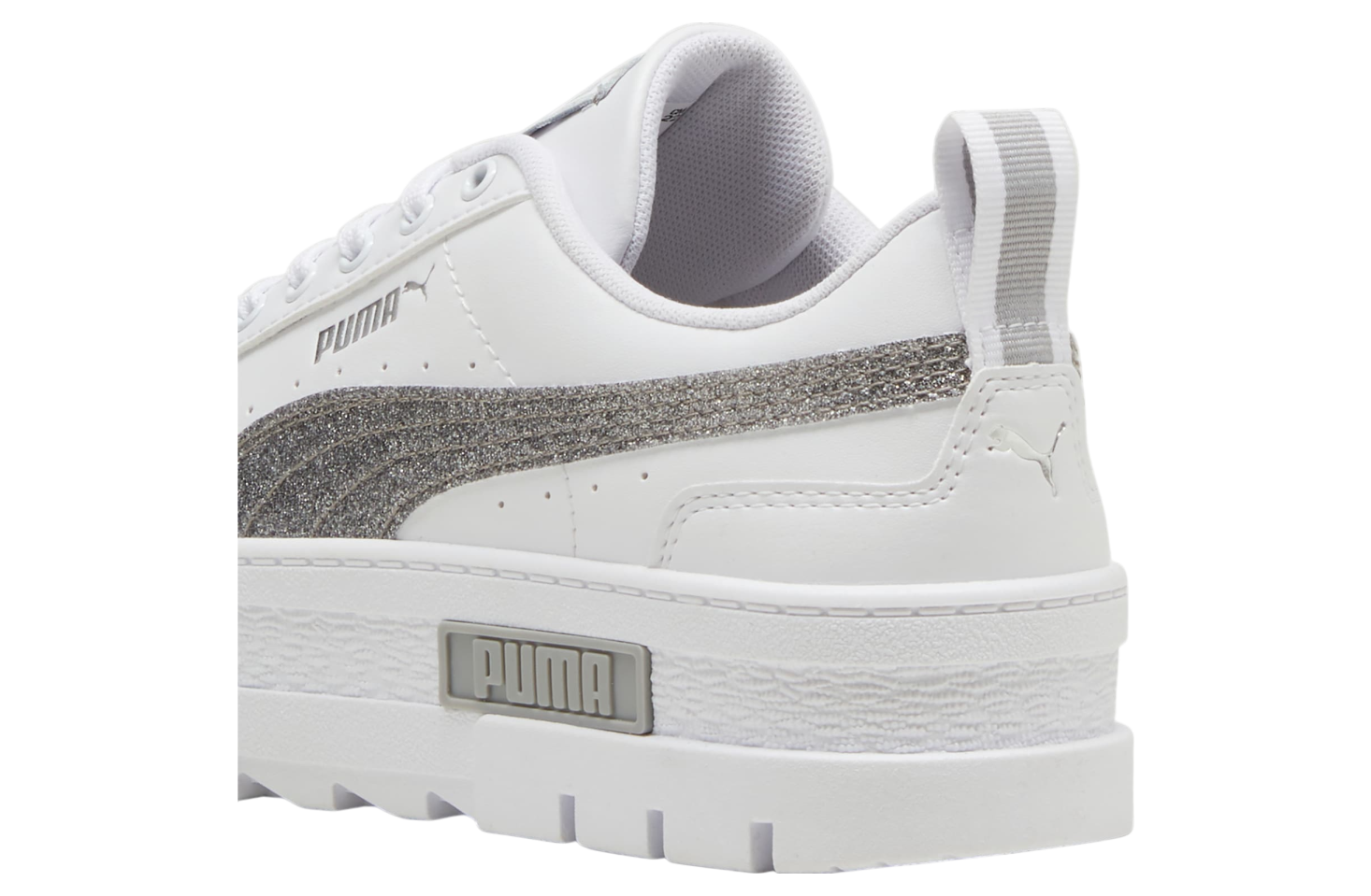 Puma Mayze Glitter Gs White / Silver
