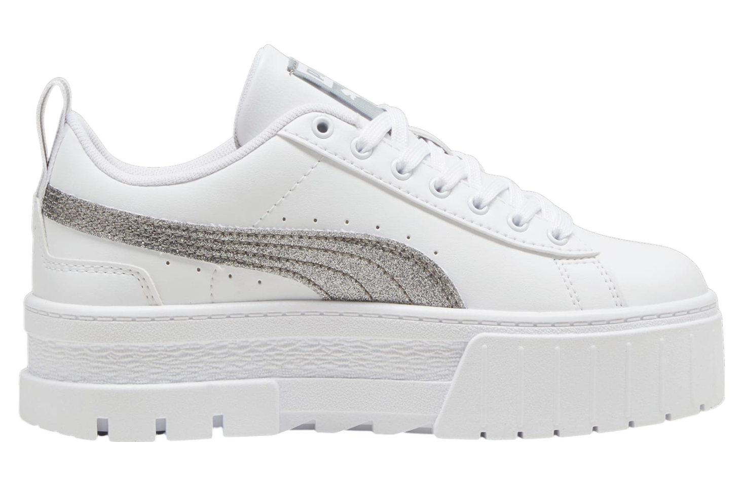 Puma Mayze Glitter Gs White / Silver