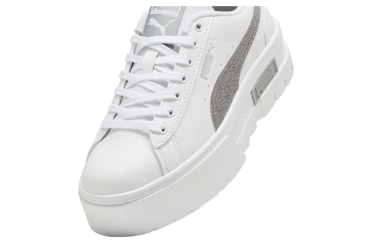 Puma Mayze Glitter Gs White / Silver