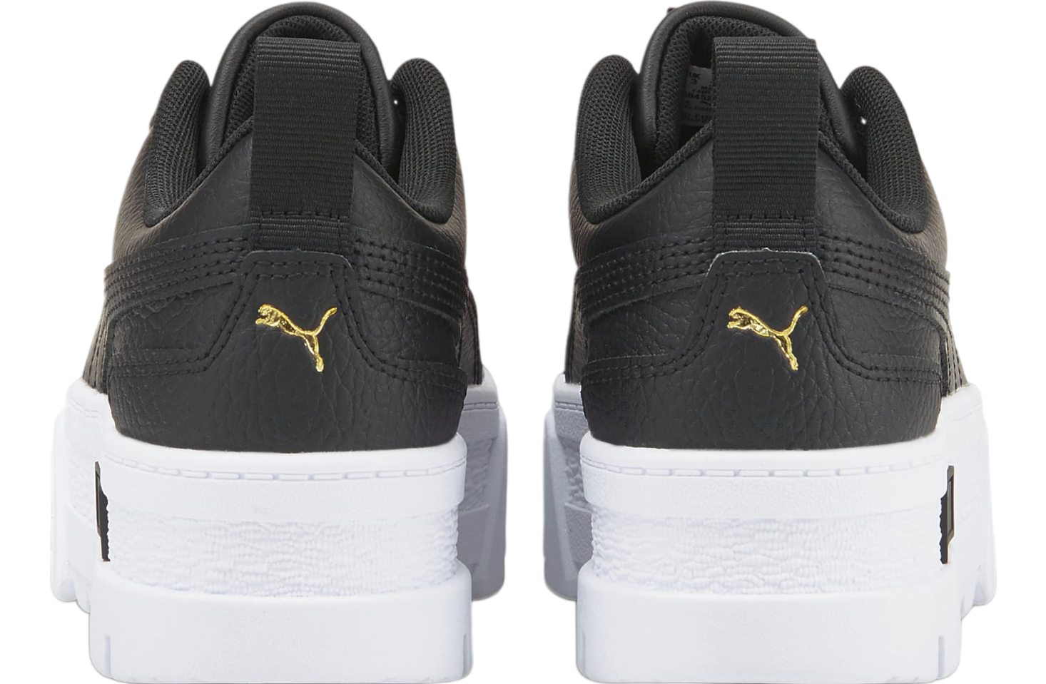 Puma Mayze Leather GS Black / Team Gold