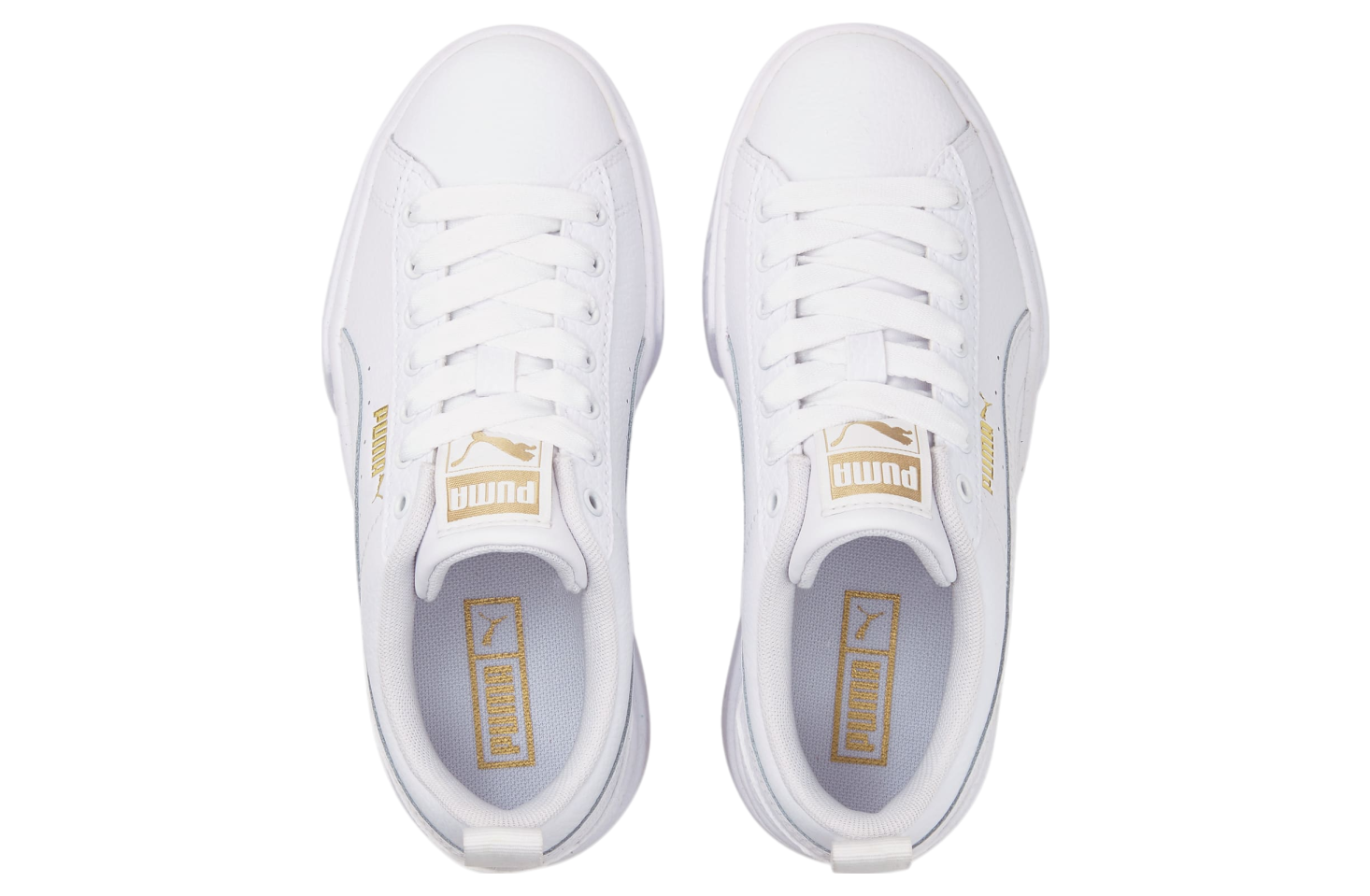 Puma Mayze Leather GS White / Team Gold