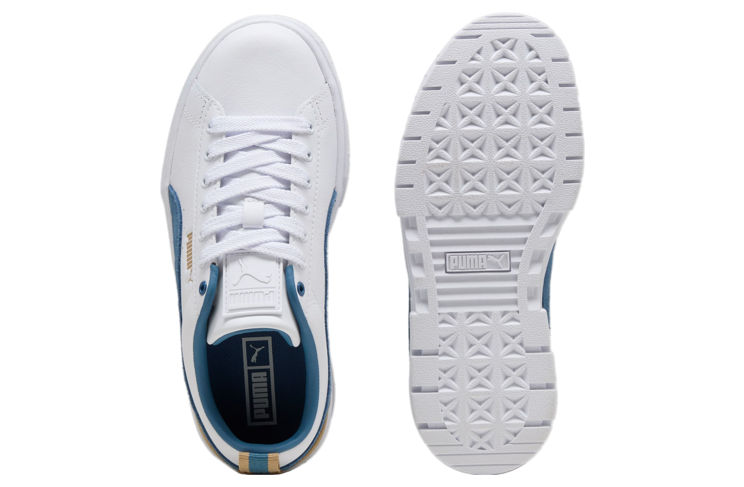 Puma Mayze Leather WMNS White / Blue Horizon