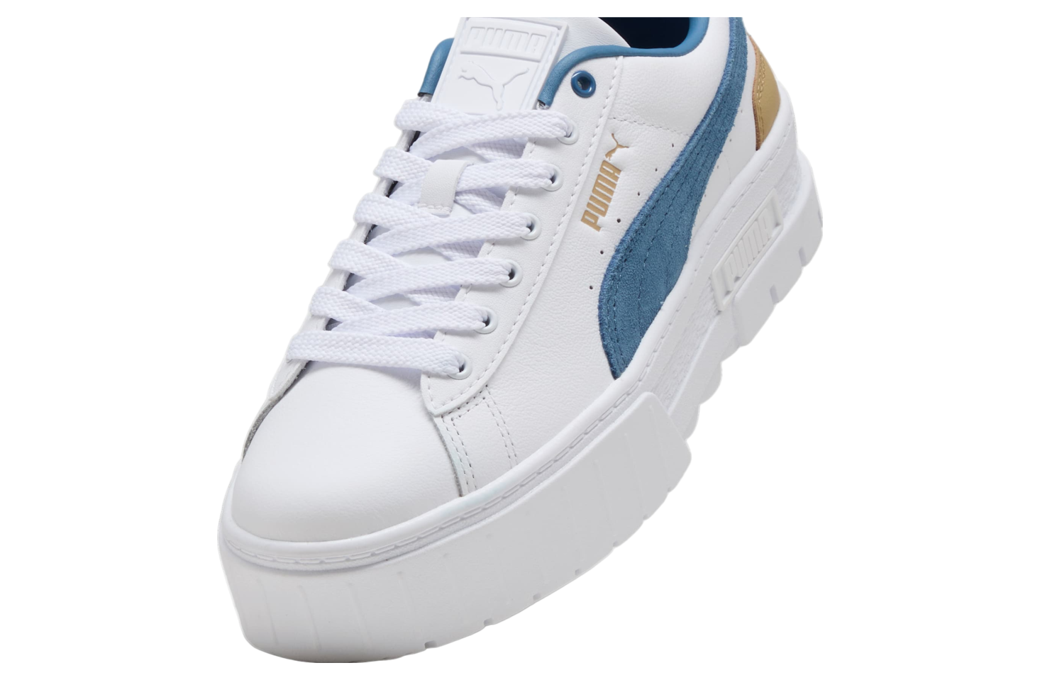 Puma Mayze Leather WMNS White / Blue Horizon