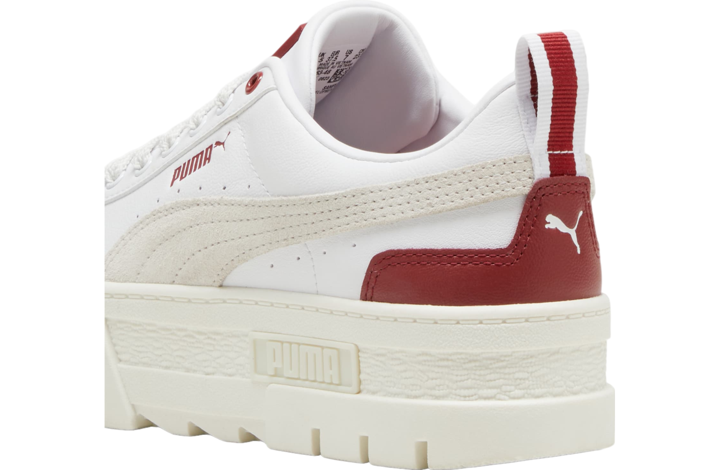 Puma Mayze Leather WMNS White / Intense Red