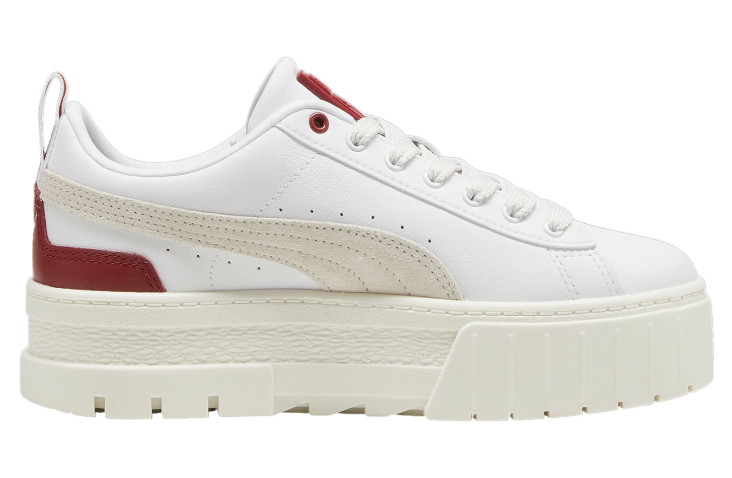 Puma Mayze Leather WMNS White / Intense Red