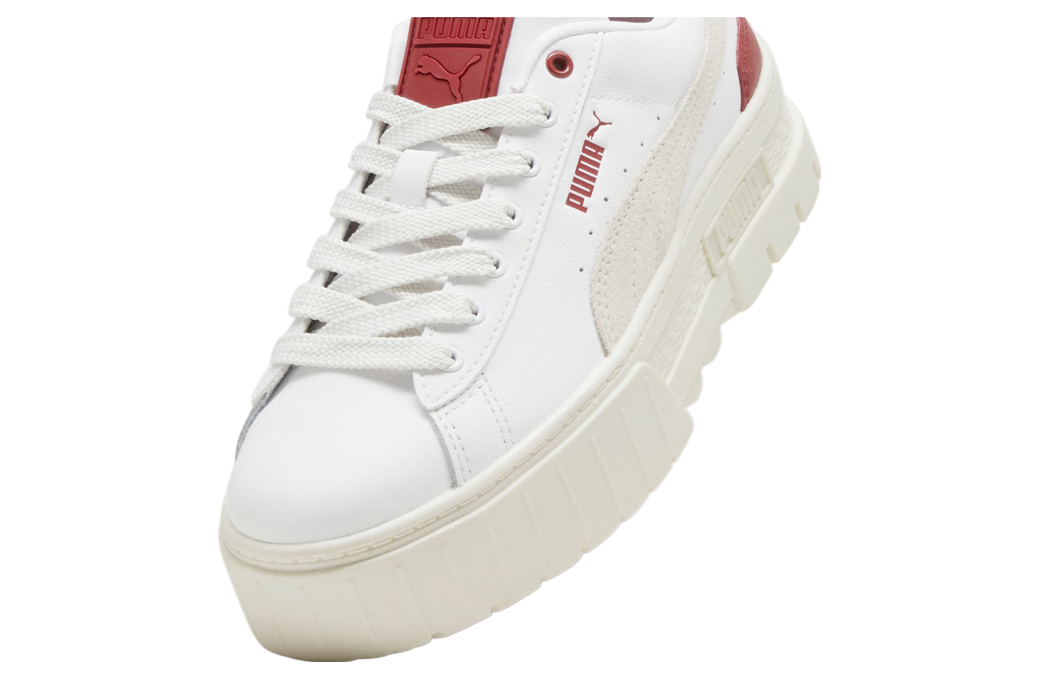 Puma Mayze Leather WMNS White / Intense Red