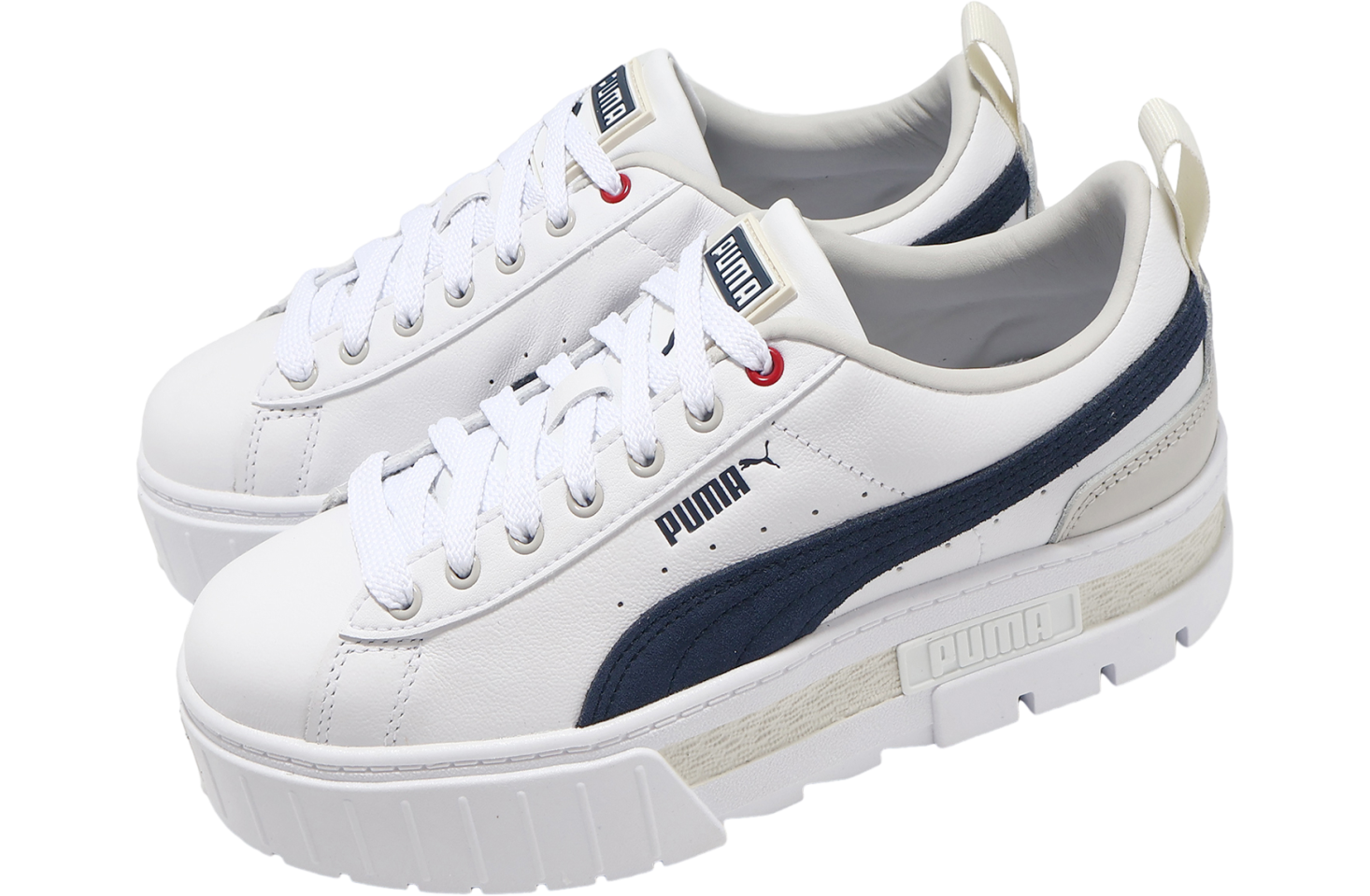 Puma Mayze Lth WMNS White / Club Navy