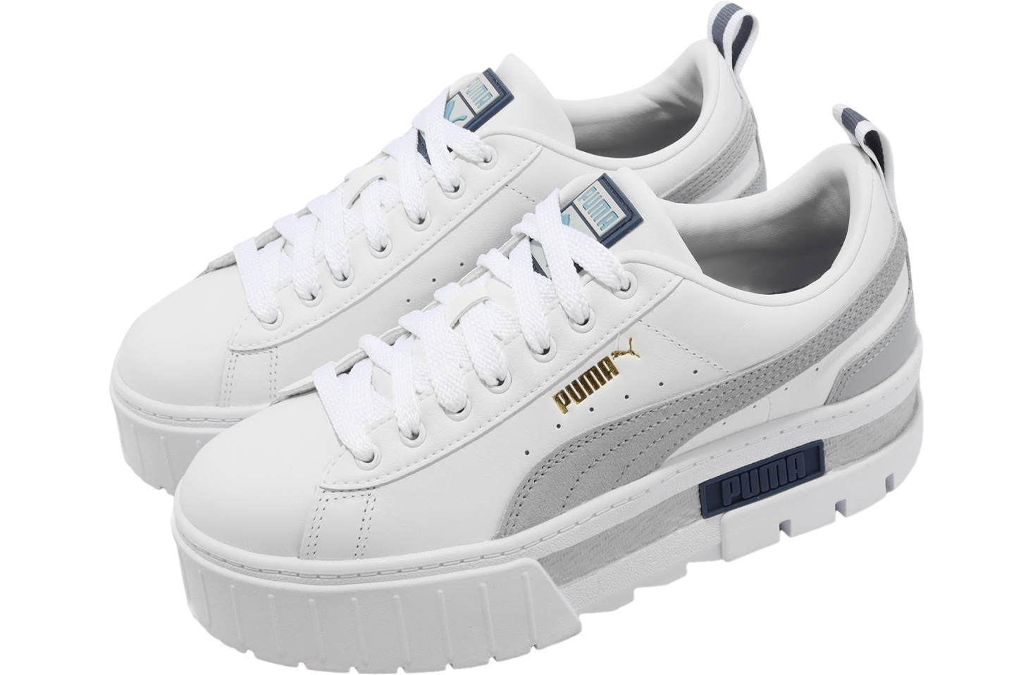 BUY Puma Mayze Lth WMNS White / Gray | Kixify Marketplace