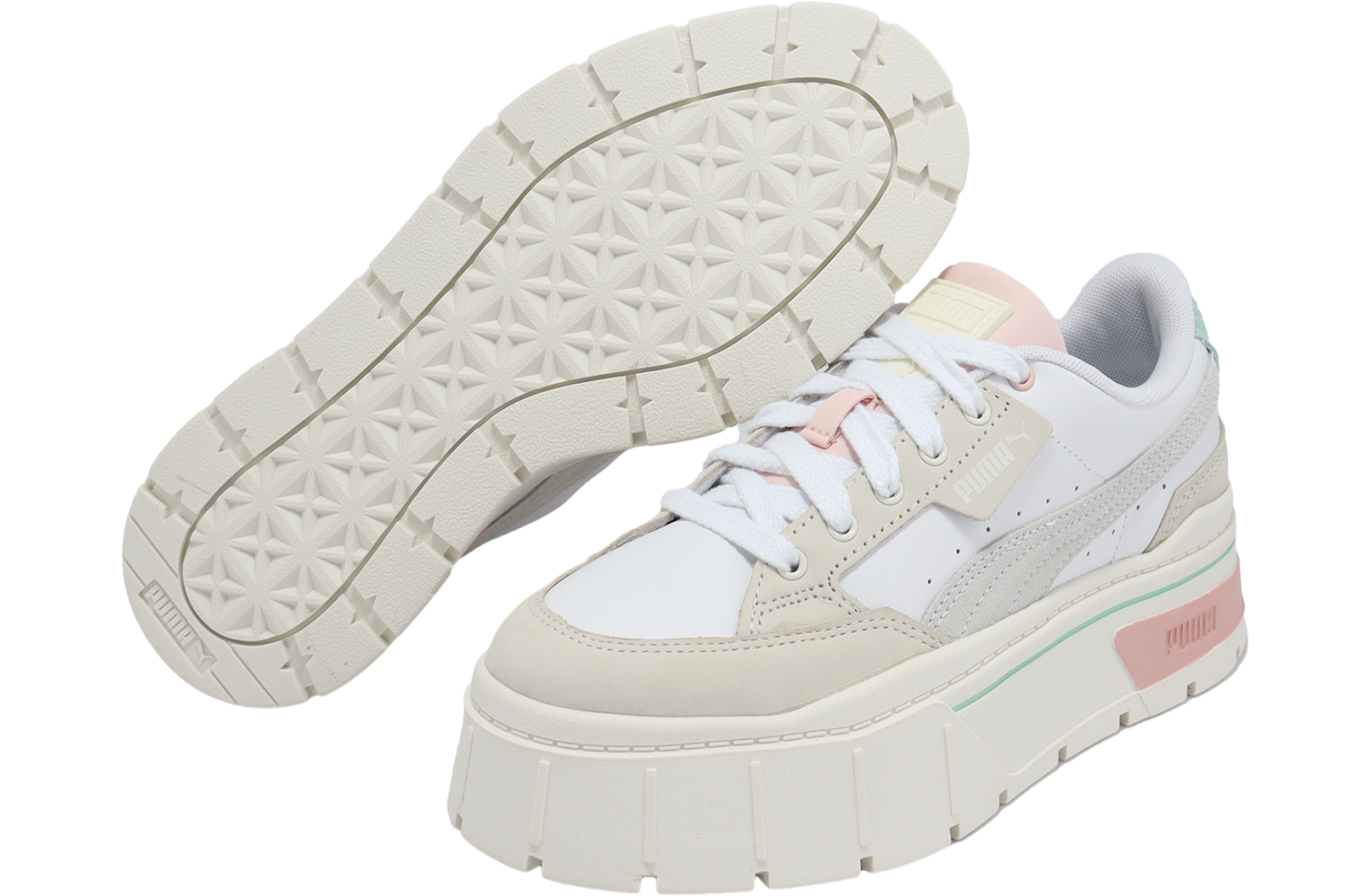 まめ Puma Mayze Stack Luxe WMNS White / Marshmallow - Nov 2023