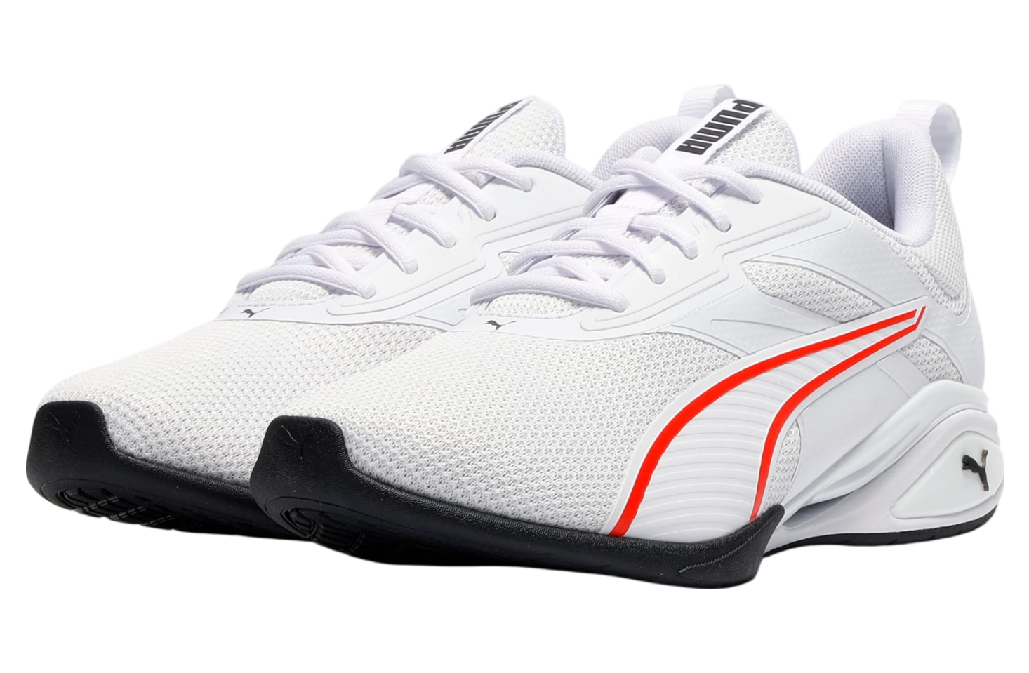 Puma Neutron White / Fierce Red