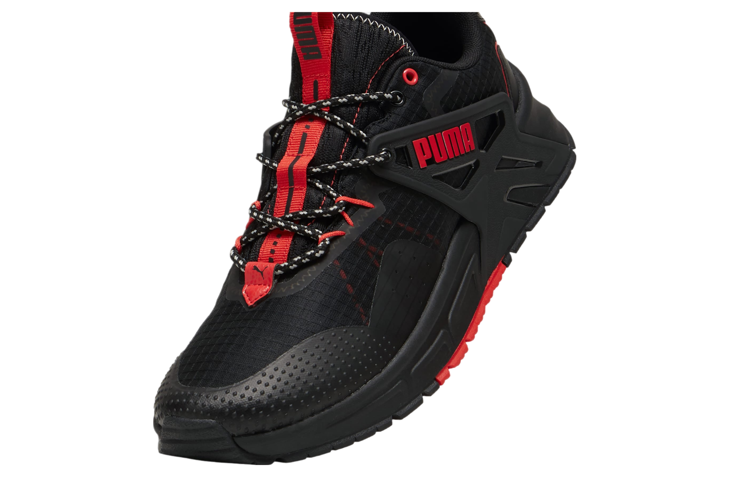 Puma black and red shoes online