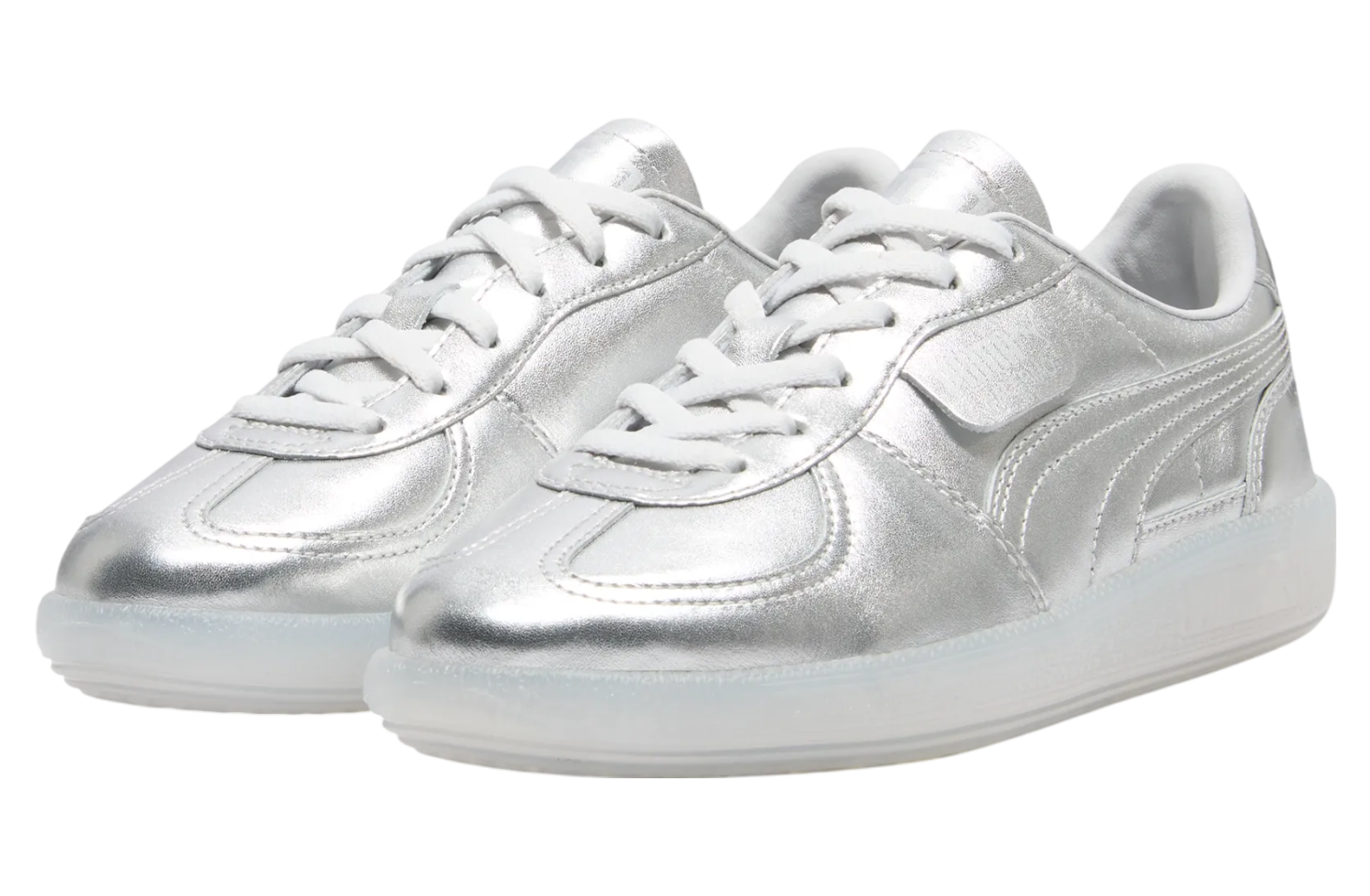 Puma Palermo Chrome GS Silver / Feather Gray