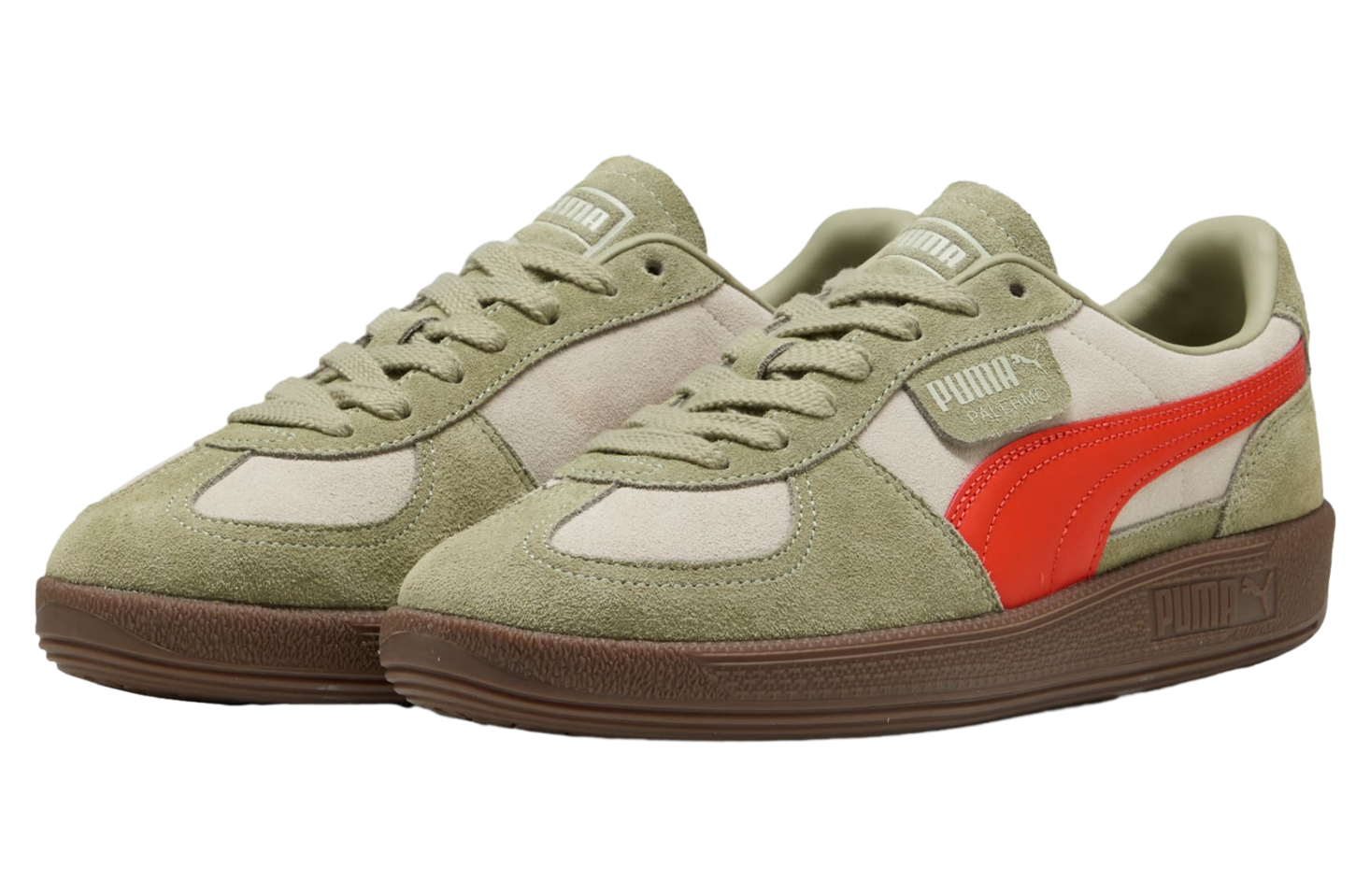 Puma Palermo Desert Dust / Fierce Red