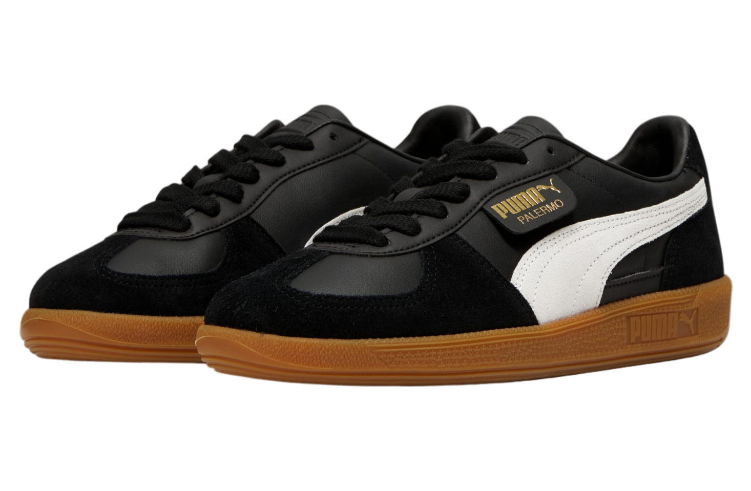 Puma Palermo Leather Black / Feather Gray