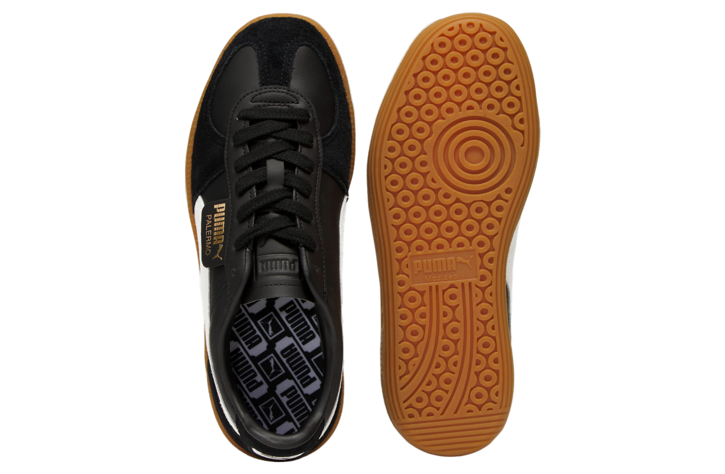 Puma Palermo Leather Black / Feather Gray