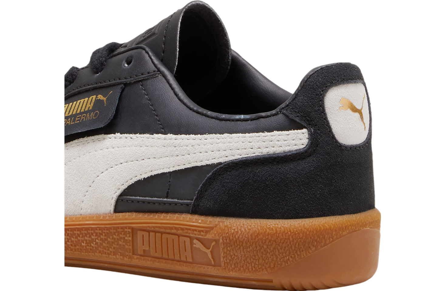 Puma Palermo Leather GS Black / Feather Gray