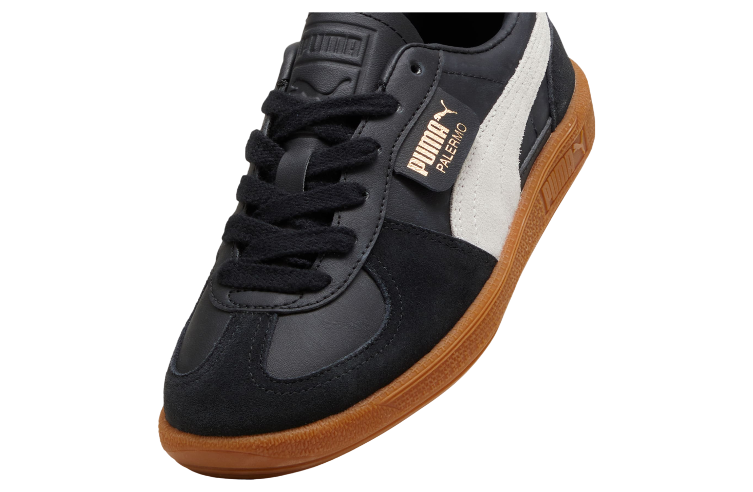 Puma Palermo Leather GS Black / Feather Gray