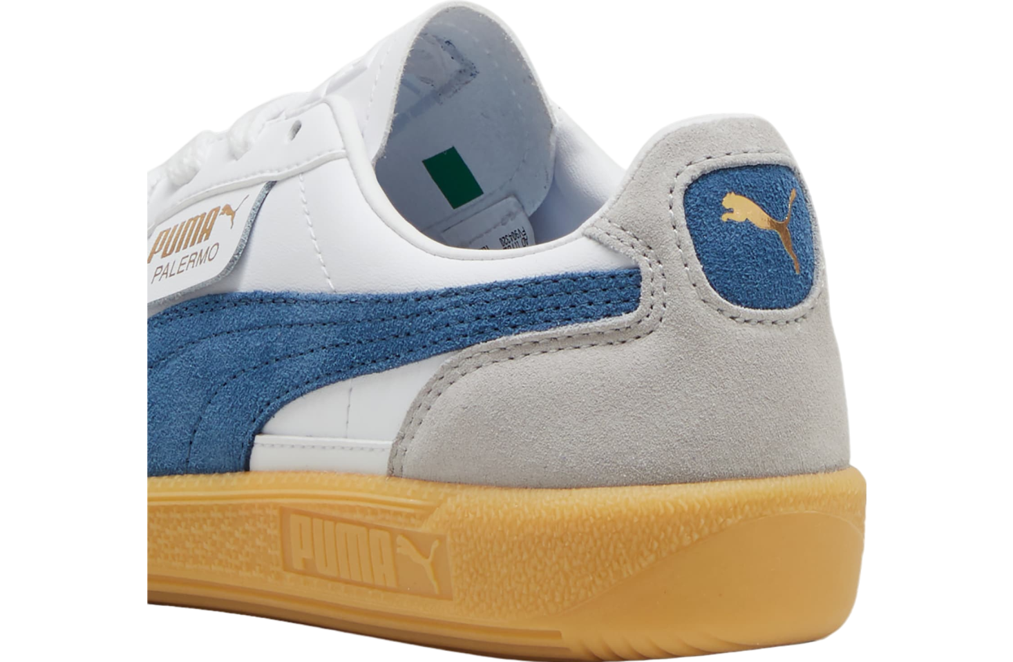 Puma Palermo Leather GS White / Blue Horizon / Gum