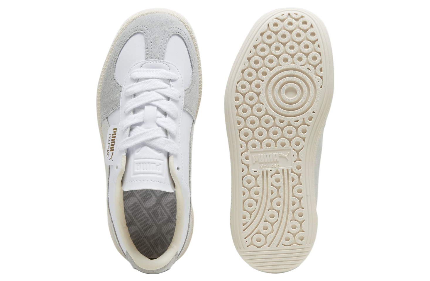 Puma Palermo Leather GS White / Cool Light Gray