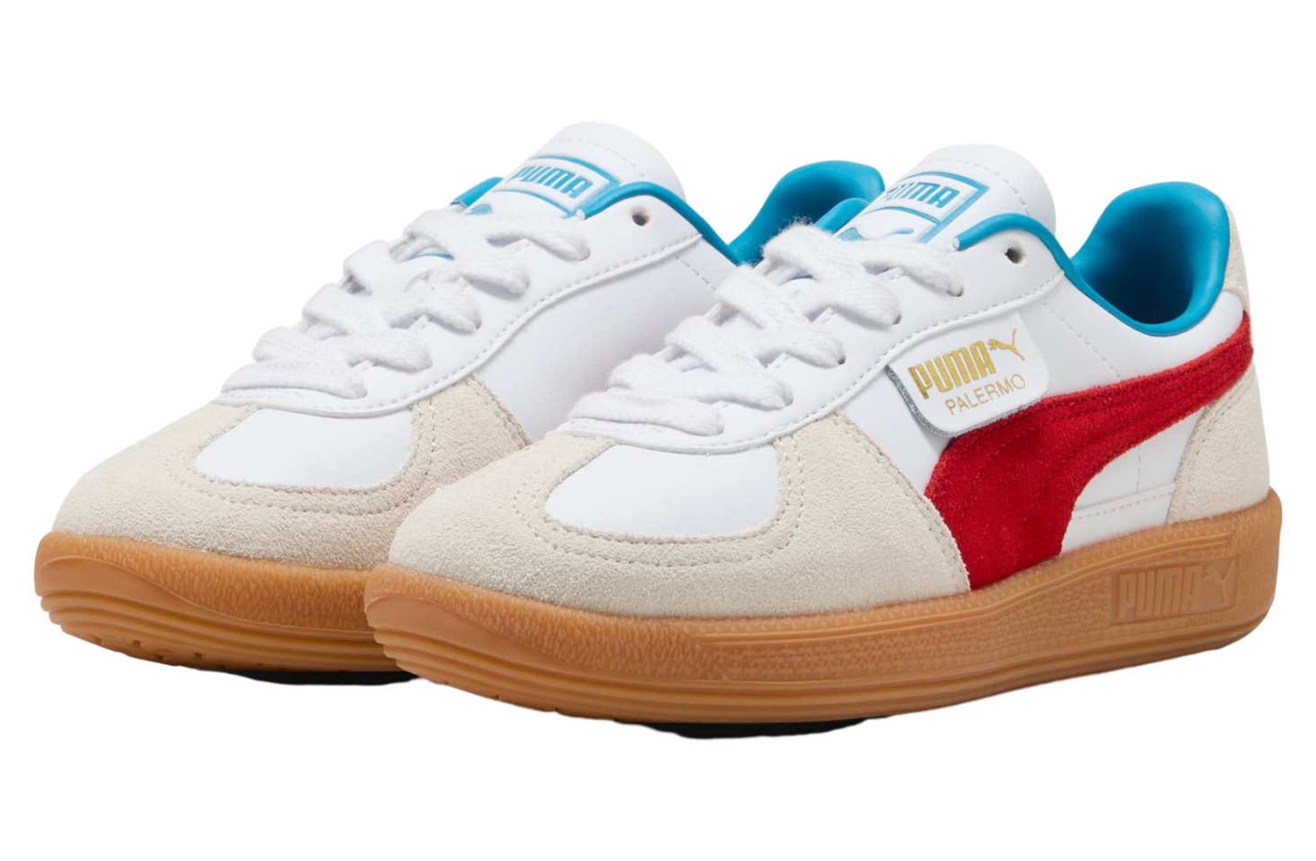 Puma Palermo Leather GS White / For All Time Red