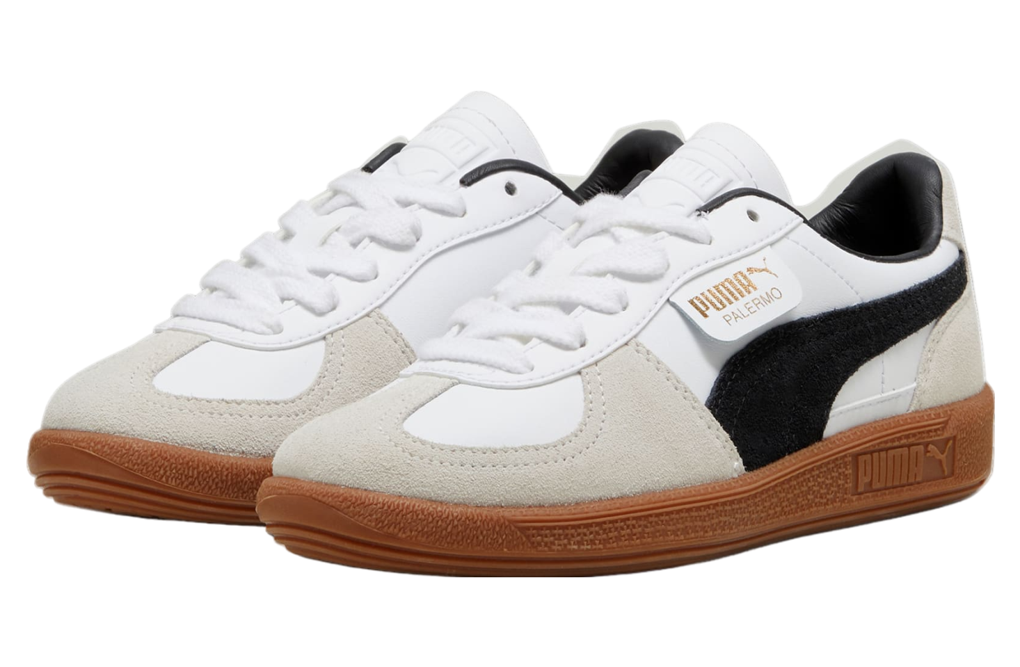 Puma Palermo Leather GS White / Vapor Gray