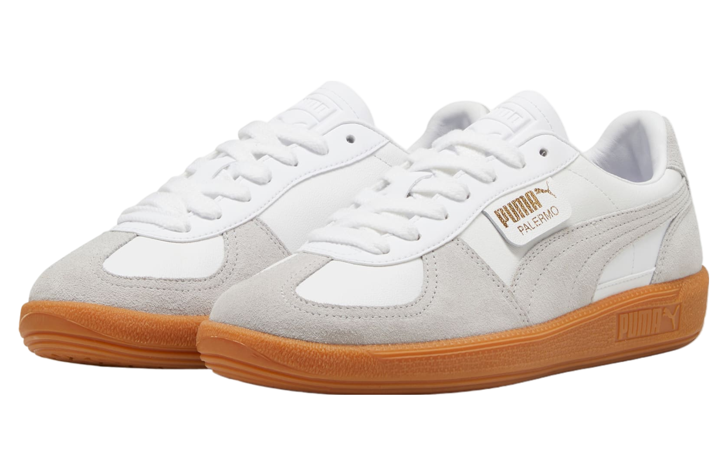 Puma Palermo Leather White / Glacial Gray / Gum